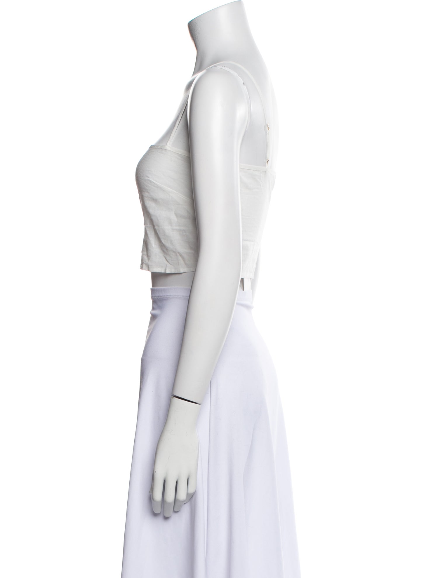 Dissh Square Neckline Sleeveless Crop Top